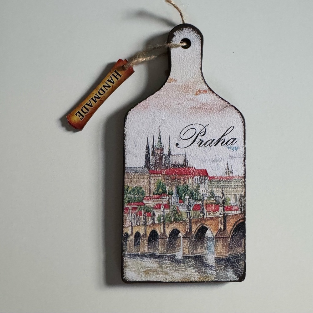 Handmade Prague paddle board decor souvenir